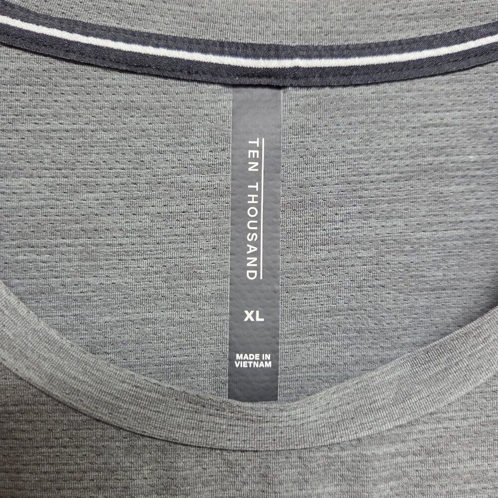 Ten Thousand Shirt Mens XL Grey Versatile Performance Tee Short Sleeve - Picture 6 of 8